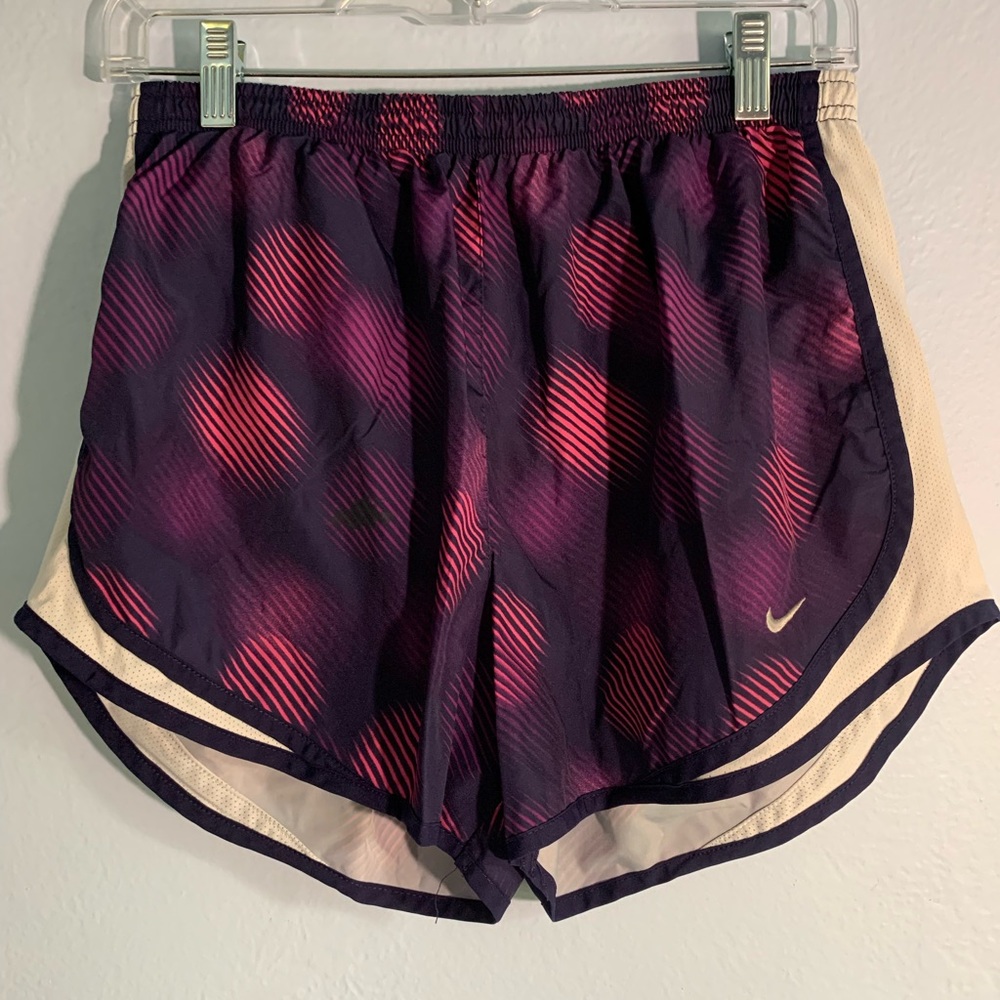 Nike Dry Fit Purple Patterned Running Shorts